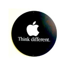 Placa Apple Think Different Redonda