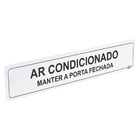 Placa "Ar Condicionado" Plástico 5x25cm
