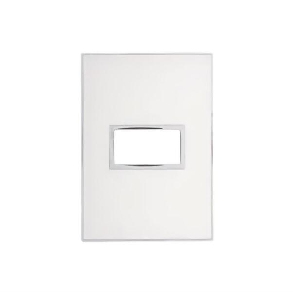 Placa Arteor 4x2 1 Posto Mirror Branco - Pial Legrand