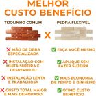 Placa Autocolante Estilo tijolinho Brick Pedra Flexível Tijol