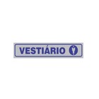 Placa Aviso Sinalização Portas Vestiário Masculino 25cmx5cm