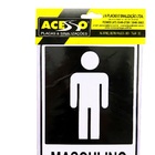 Placa Banheiro Masculino (e)