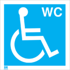 Placa Branca Banheiro Cadeirante 20x20cm Br Controll Placa Br