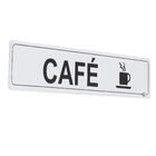 Placa "Café" Plástico 5x25cm