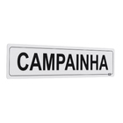 Placa "Campainha" Plástico 5x25cm