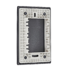 Placa Cega 4x2 Preta Novara Dicompel