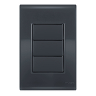 Placa Cega 4x2 - Tramontina Liz Grafite - Tlg035