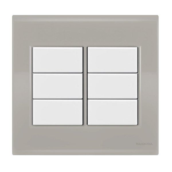 Placa Cega 4x4 - Tramontina Liz Fendi / Branco - Tlfb040