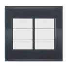 Placa Cega 4x4 - Tramontina Liz Grafite / Branco - Tlgb040