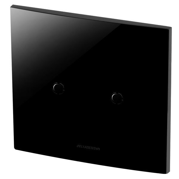 Placa Cega / 2 Pré Corte Saída De Fio + Suporte 4x4 - Inova B