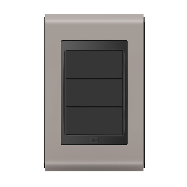 Placa Cega + Suporte 4x2 - Refinatto - Argila Acetinado / Pre