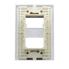 Placa Cega com Suporte 4x2 2 Módulos Branco Fosco Madrid Lexman