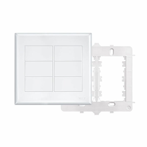 Placa Cega Com Suporte Fame Evidence 4x4 Branco