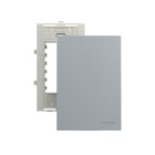 Placa Cega Com Suporte Margirius Sleek Colors 4x2 Cinza