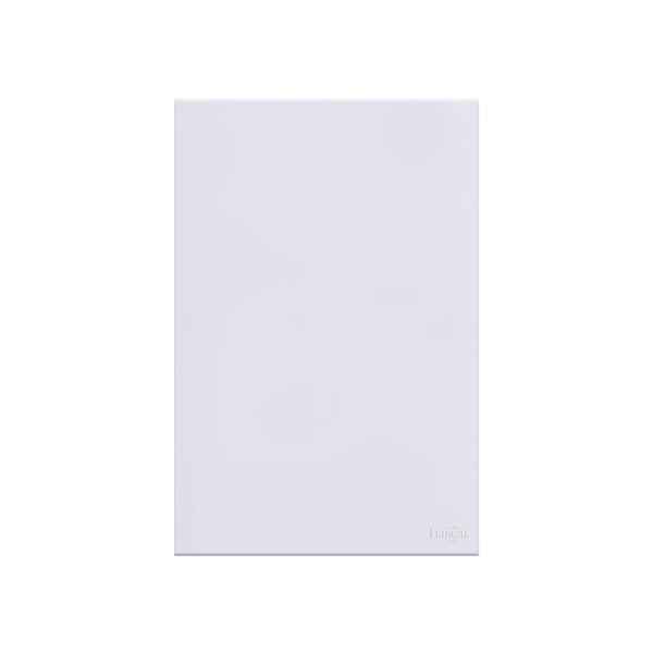 Placa Cega Glass 4x2 Espelho Em Acrilico Branco Lumenx