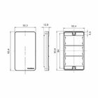 Placa Cega Para Condulete Com Suporte Margirius Sleek Caixa 3