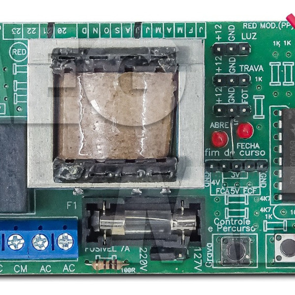 Placa Central Motor Portão Ppa Garen Rcg Peccinin Seg Omega F