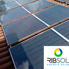 Placa Coletor Solar Banho Tubos Em Aço Inox 170x100cm Ribsol