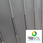Placa Coletor Solar Em Aço Inox Para Banho 200x100 Ribsol