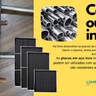 Placa Coletor Solar Em Aço Inox Para Banho 200x100 Ribsol