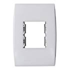 Placa com  Sup 4X2 2 Módulos Plast Abs Br Ilus Siemens