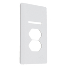 Placa com Suporte 4X2 1 Interruptor+ 2 Tomada Branco Novara