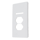 Placa com Suporte 4X2 1 Interruptor+ 2 Tomada Branco Novara