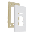 Placa com Suporte 4X2 1 Interruptor+ 2 Tomada Branco Novara