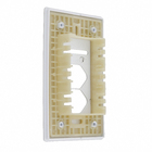 Placa com Suporte 4X2 1 Interruptor+ 2 Tomada Branco Novara