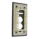 Placa com Suporte 4X2 1 Interruptor + 2 Tomada Grafite Novara