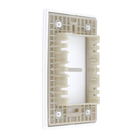 Placa com Suporte 4X2 1 Interruptor Branco Novara