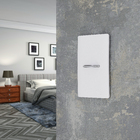 Placa com Suporte 4X2 1 Interruptor Branco Novara