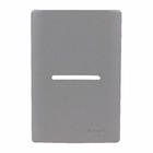 Placa com Suporte 4X2 1 Interruptor Preto Novara