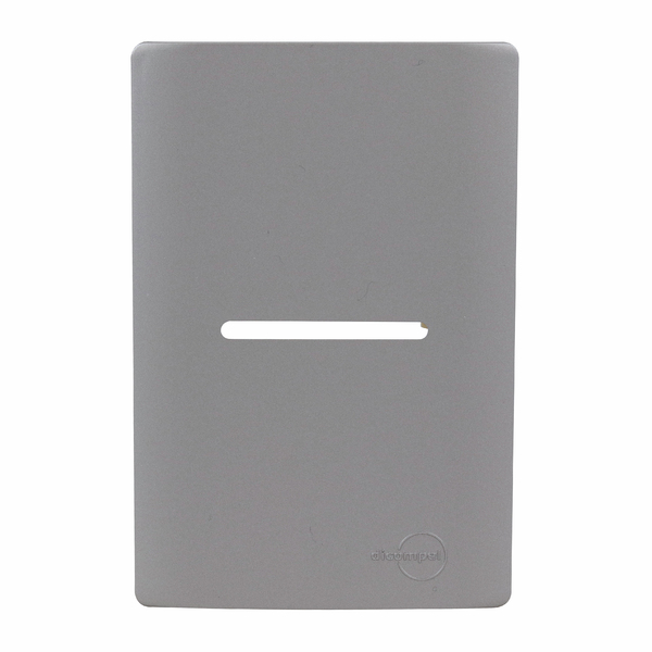 Placa com Suporte 4X2 1 Interruptor Preto Novara