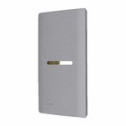 Placa com Suporte 4X2 1 Interruptor Preto Novara