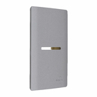 Placa com Suporte 4X2 1 Interruptor Preto Novara