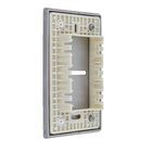 Placa com Suporte 4X2 1 Interruptor Preto Novara