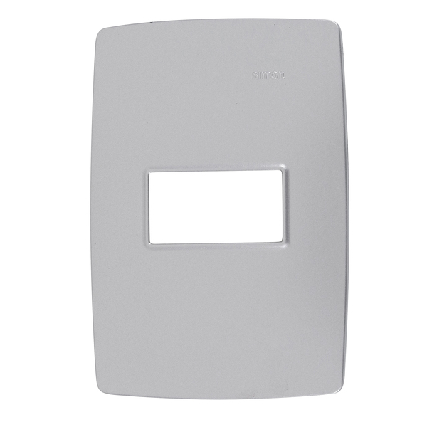 Placa com Suporte 4x2 1 Módulo(s) Alumínio S30 Simon