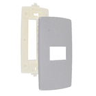 Placa com Suporte 4x2 1 Módulo(s) Alumínio S30 Simon