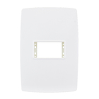 Placa com Suporte 4x2 1 Módulo(s) Branco S30 Simon
