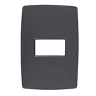 Placa com Suporte 4x2 1 Módulo(s) Grafite Metalizado S30 Simon