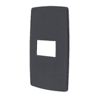 Placa com Suporte 4x2 1 Módulo(s) Grafite Metalizado S30 Simon