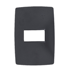 Placa com Suporte 4x2 1 Módulo(s) Grafite S30 Simon