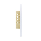 Placa com Suporte 4x2 1 Módulos Branco Fosco Madrid Lexman