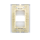 Placa com Suporte 4x2 1 Módulos Branco Fosco Madrid Lexman