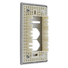 Placa com Suporte 4X2 1Interruptor + 2Tomadas Preto Novara