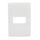 Placa com suporte 4X2 1Módulo Branco Habitat Fame