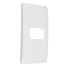 Placa com suporte 4X2 1Módulo Branco Habitat Fame
