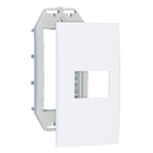 Placa com Suporte 4x2 1Módulo Branco Impéria Iriel