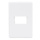 Placa com Suporte 4x2 1Módulo Branco Stella Steck